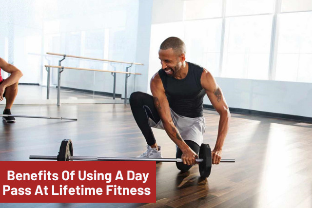 Enjoying the benefits of a Lifetime Fitness day pass with access to premium gym facilities