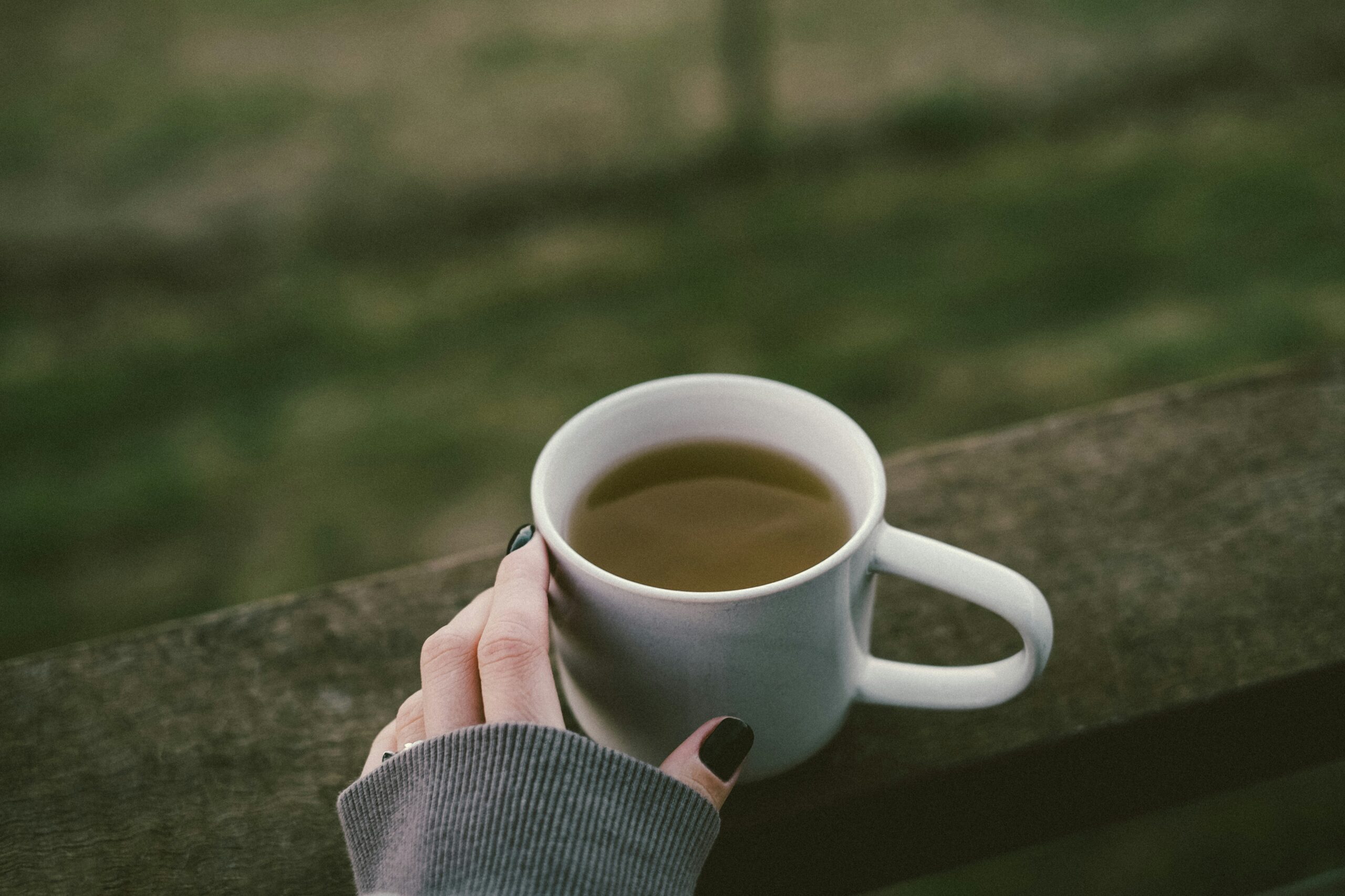 cup of healthy green tea