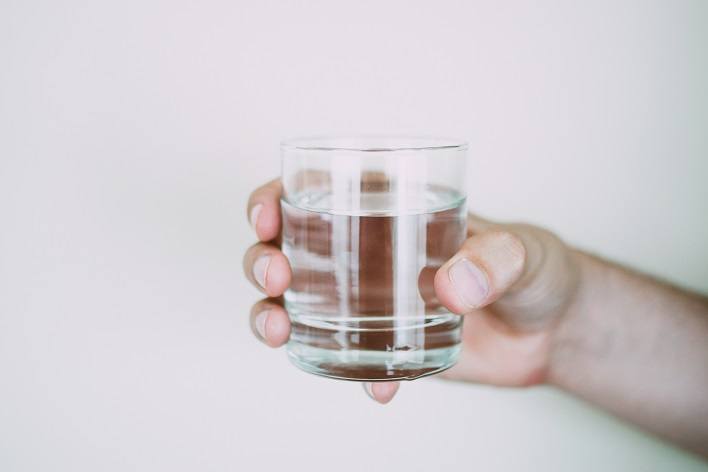 1. Drink more water to reduce bloating